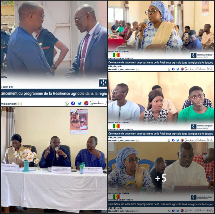 Cérémonie de lancement du programme de la Résilience  agricole dans la région de Kédougou