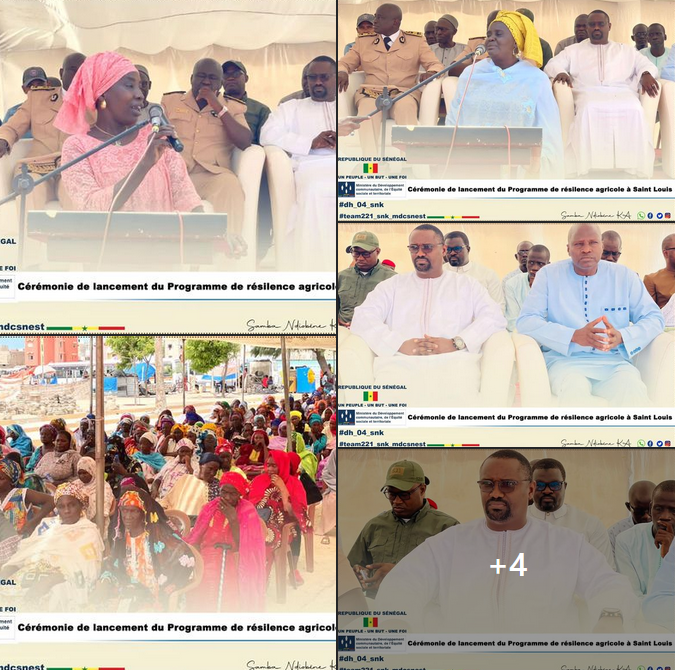 Cérémonie de lancement du programme de la Résilience  agricole dans la région de SAINT-LOUIS