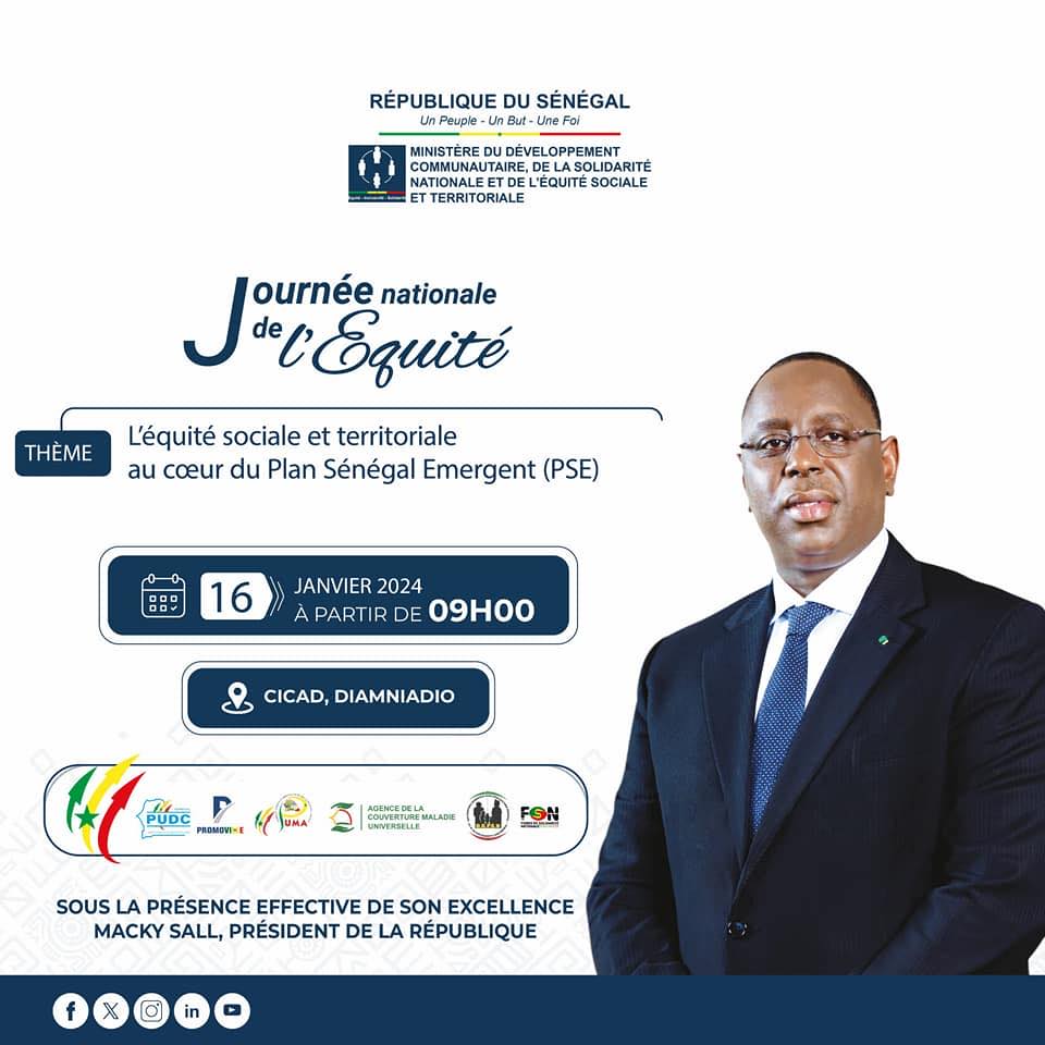 invite à la première Journée nationale de l'équité.