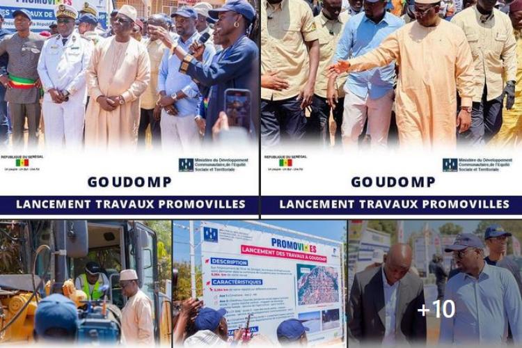 Lancement des travaux de voirie de la commune de Goudomp