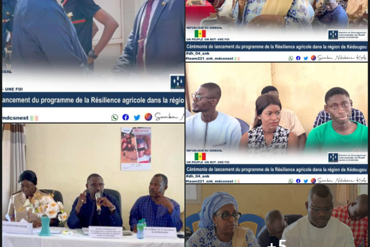 Cérémonie de lancement du programme de la Résilience  agricole dans la région de Kédougou